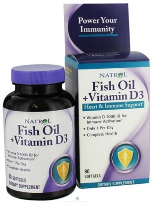Fish Oil with Vitamin D3 90 capsules 